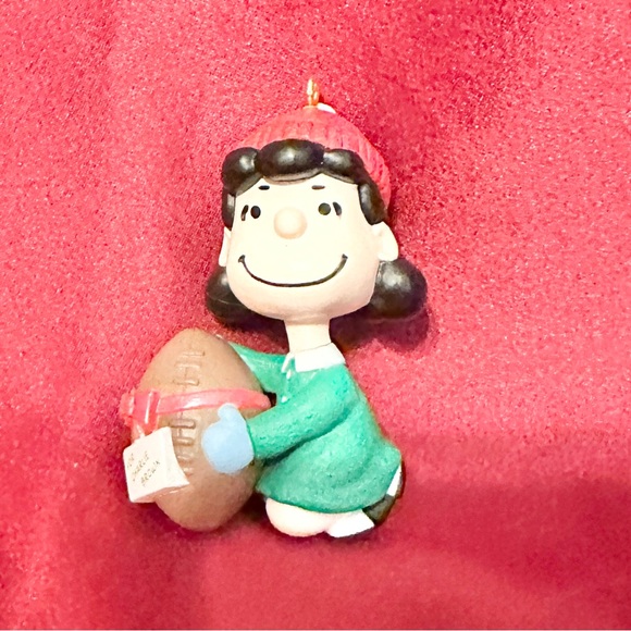 Peanuts Lucy with Football Hallmark Peanuts Gang Collector Ornament #2 - Picture 2 of 11
